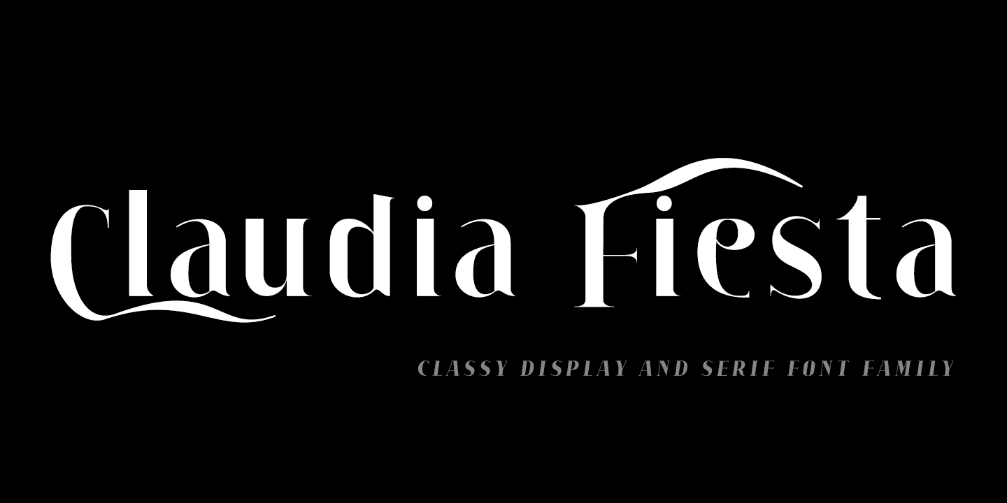 Example font Claudia Fiesta #1